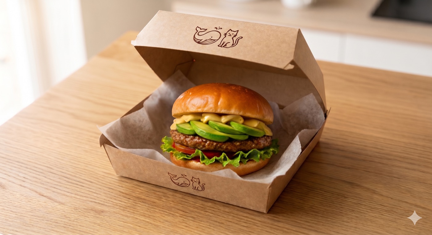 アボカドチーズバーガー